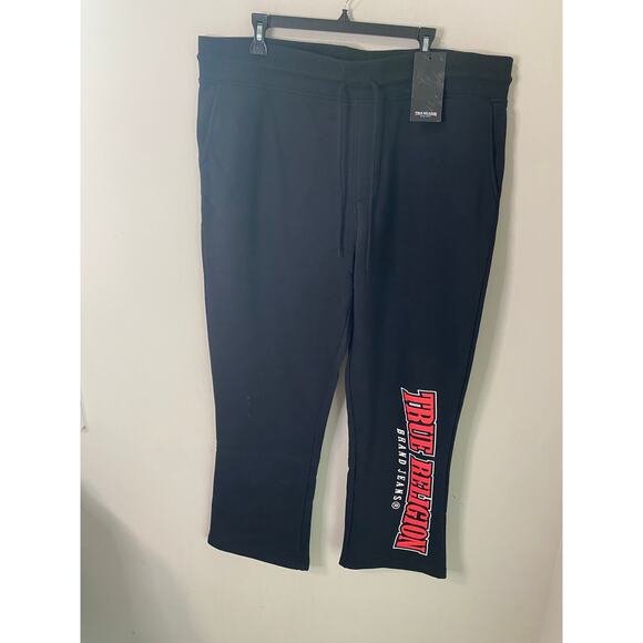 New True Religion Men's Arch Straight Leg Sweatpants Size XXL - Picture 2 of 4